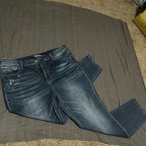 Time and try high rise skinny jeans
